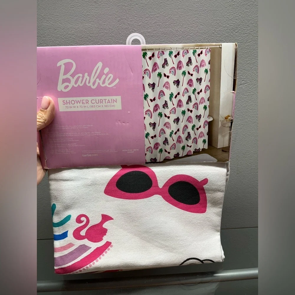 New Mattel Barbie Shower Curtain